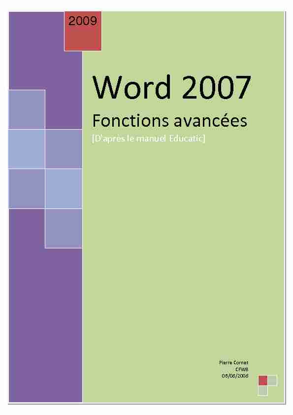 Searches related to exercice word 2007 avec corrigé filetype:pdf