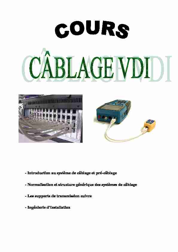 [PDF] VDI Cours Câblage VDI