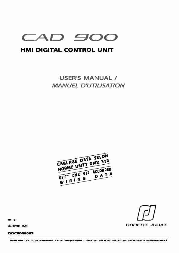 cad 900 - hmi digital control unit