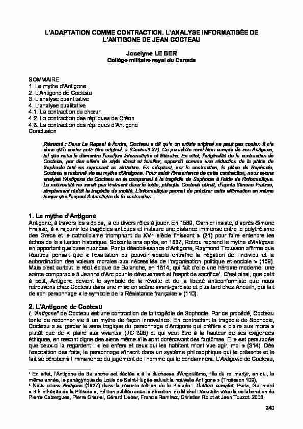 [PDF] Ladaptation comme contraction Lanalyse  - Revue Texto