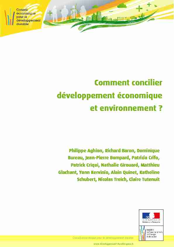 Comment concilier développement économique et environnement