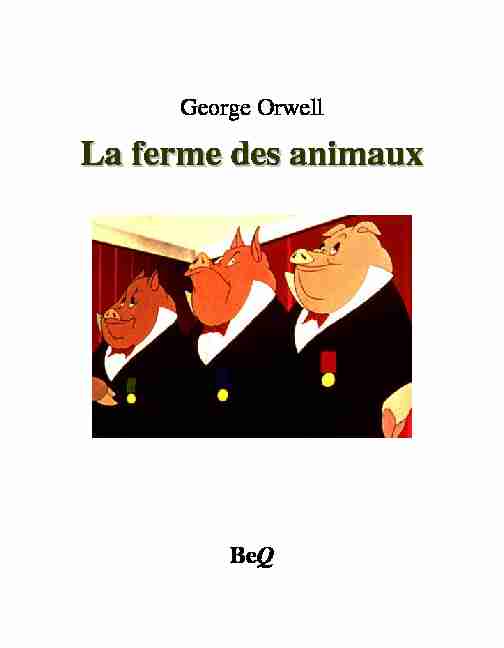 George Orwell - La ferme des animaux