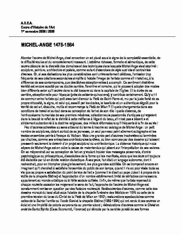 [PDF] MICHEL-ANGE 1475-1564
