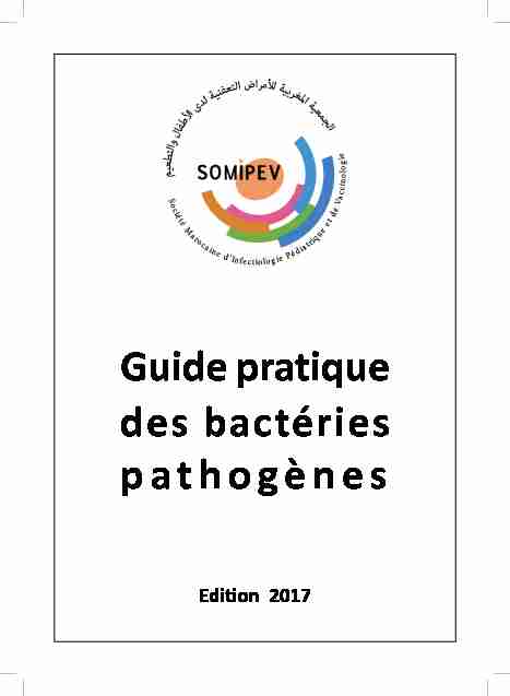 [PDF] Guide pratique des bactéries pathogènes - Pharmaciema