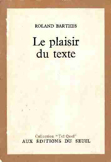 [PDF] Le plaisir du texte