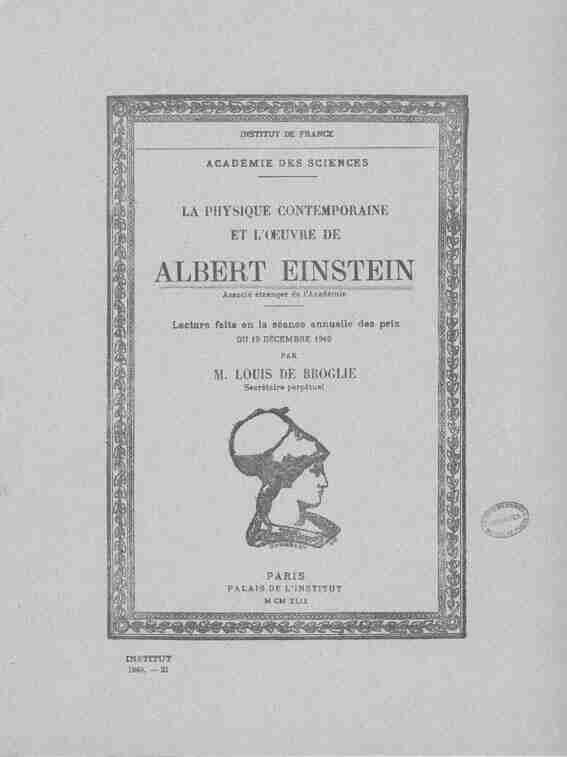 [PDF] La physique contemporaine et loeuvre de Albert Einstein lu dans la