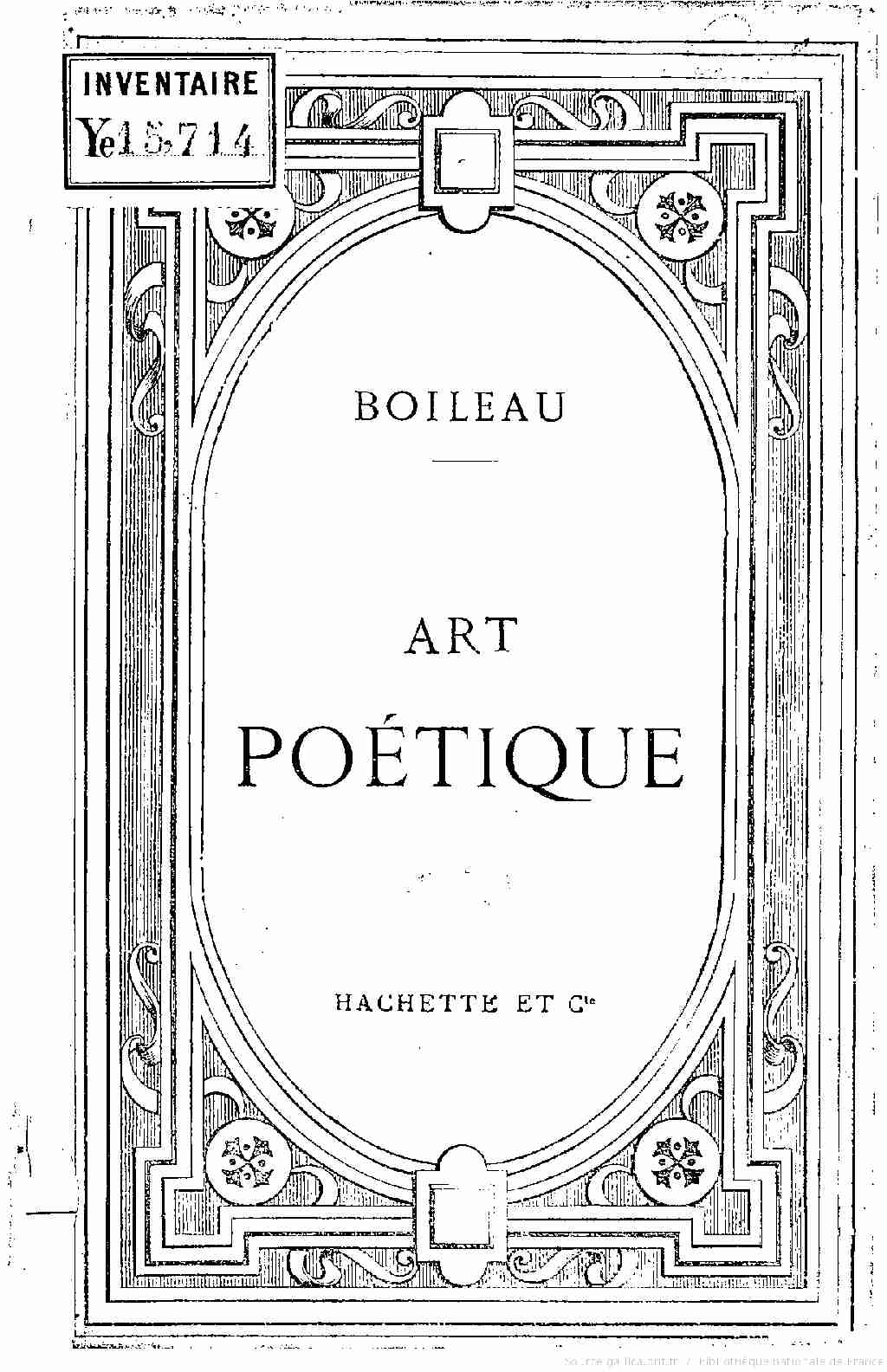[PDF] Art poétique de Boileau / [Nicolas Boileau] - Free
