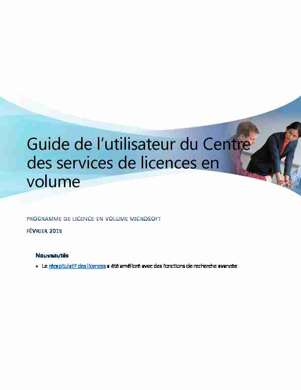 Guide de lutilisateur du Centre des services de licences en volume