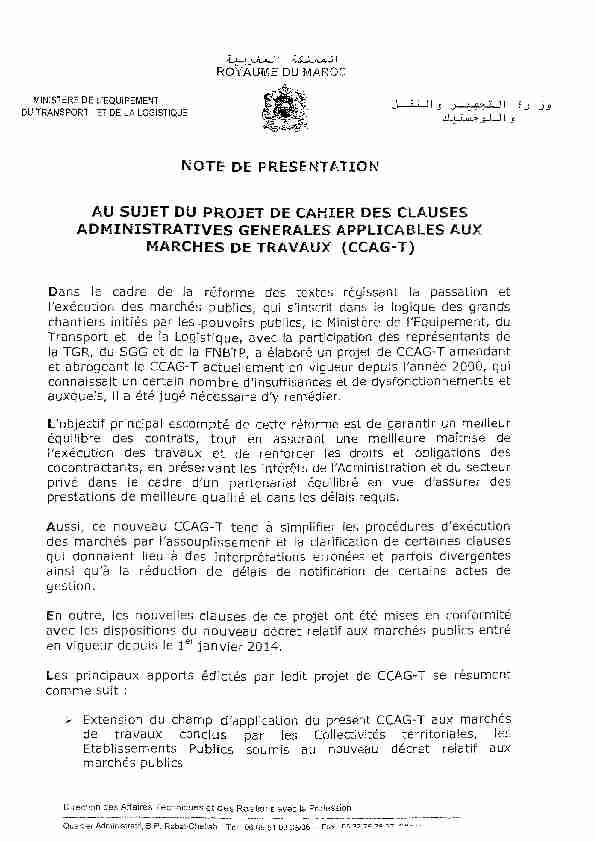 [PDF] Approbation du cahier des clauses administratives générales