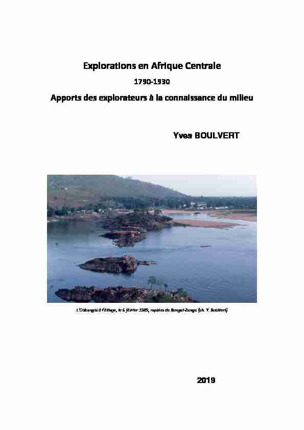 [PDF] Explorations en Afrique centrale 1790-1930 - Horizon IRD