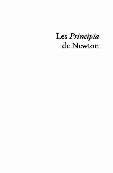 [PDF] Les Principia de Newton - Dunod