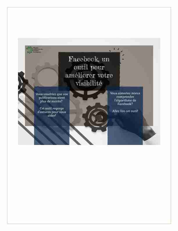 [PDF] Facebook, un outil pour améliorer sa visibilité - RQGE