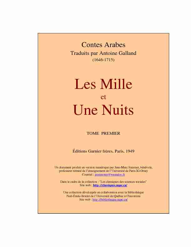 [PDF] Les Mille Une Nuits