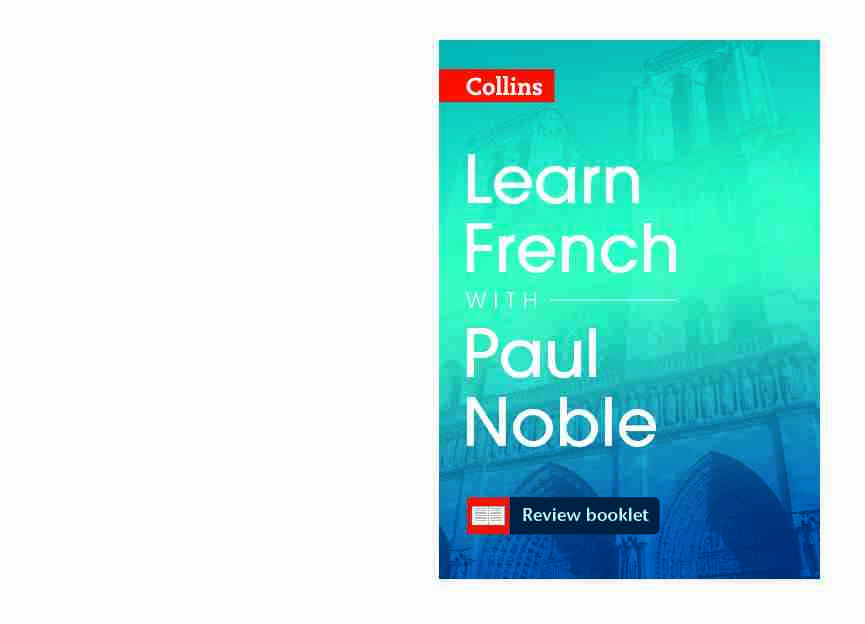 Paul Noble Learn French - Review booklet