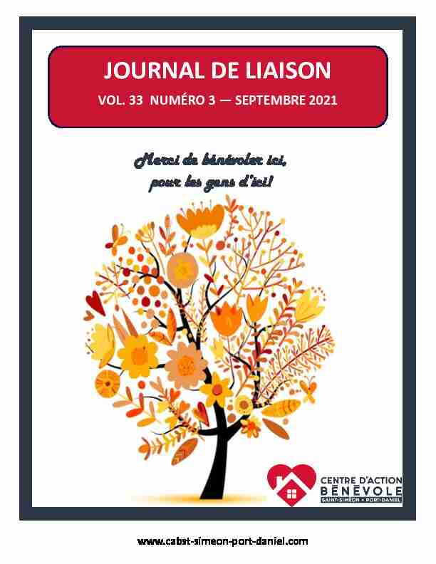 JOURNAL DE LIAISON
