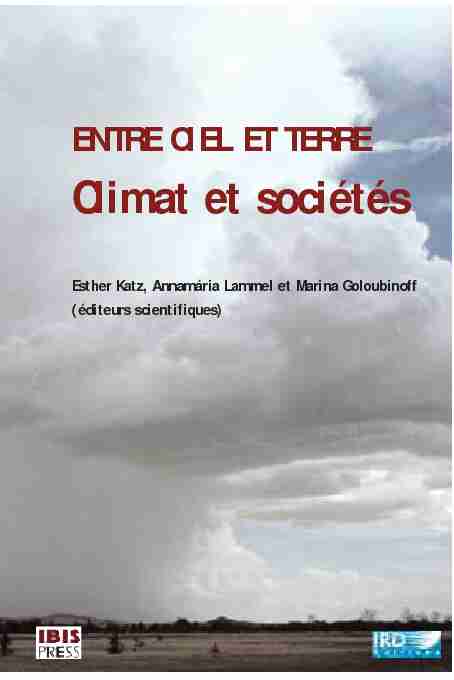Entre ciel et terre : climat et sociétés