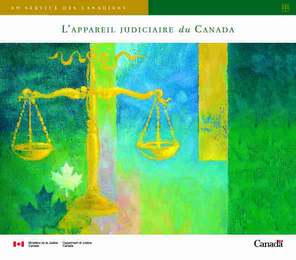 LAPPAREIL JUDICIAIRE du CANADA