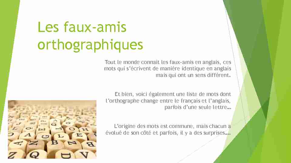 [PDF] Les faux-amis orthographiques - Le conjugueur