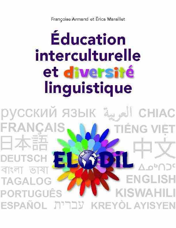 Éducation interculturelle et diversité linguistique