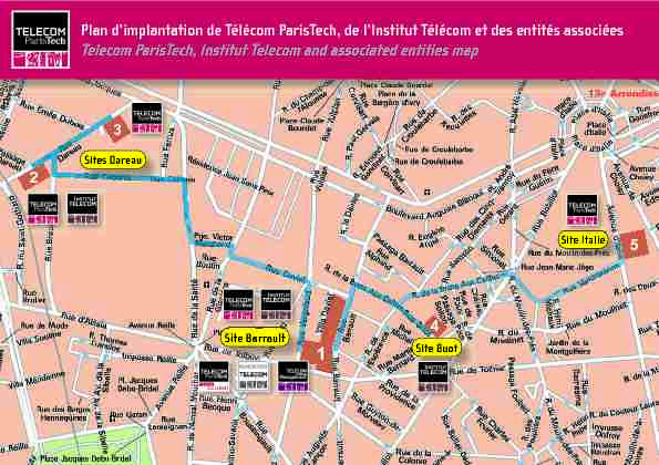 [PDF] Telecom ParisTech, Institut Telecom and associated entities map