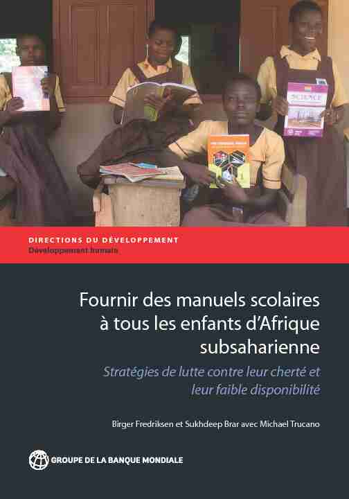 [PDF] Fournir des manuels scolaires à tous les enfants dAfrique