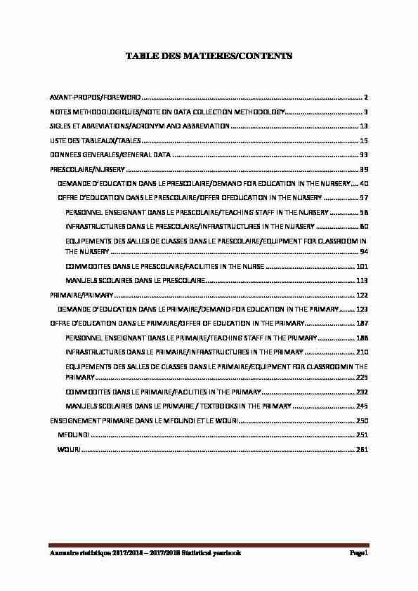 [PDF] Cellule de la Planification- DPPC - MINEDUB