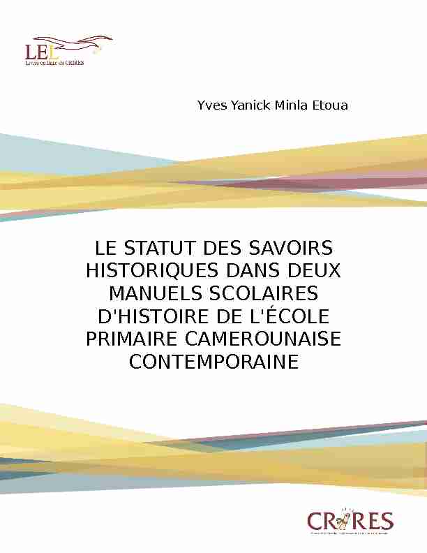 [PDF] LE STATUT DES SAVOIRS HISTORIQUES DANS DEUX MANUELS