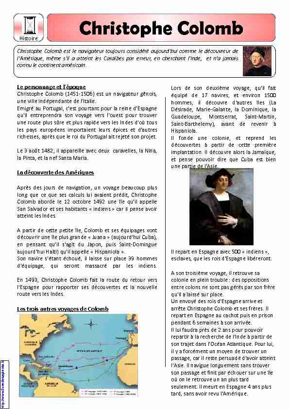 [PDF] Christophe Colomb