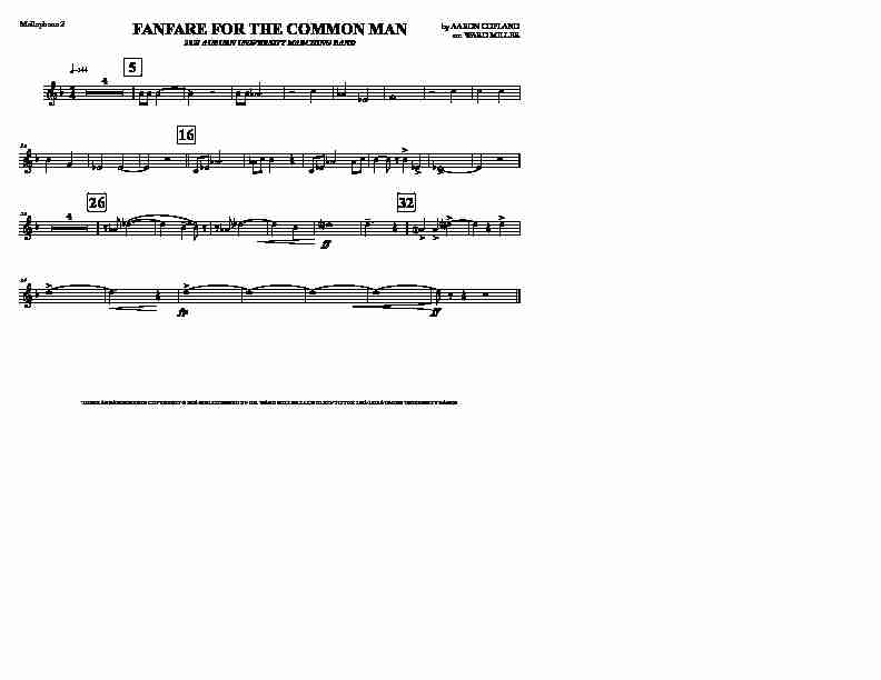 2021 - Fanfare for the Common Man - Aaron Copland