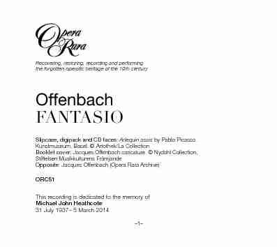 [PDF] Offenbach FANTASIO - eClassical