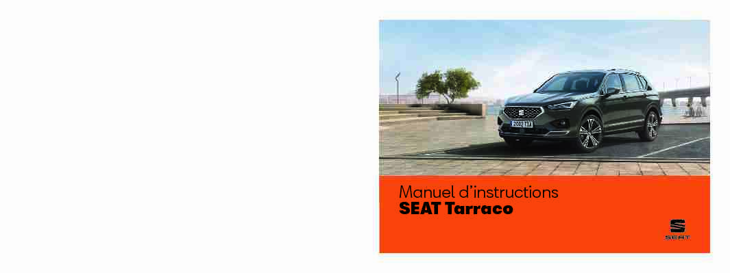 Manuel dinstructions - SEAT Tarraco