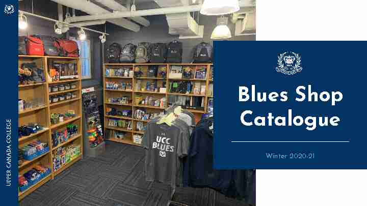 Blues Shop Catalogue