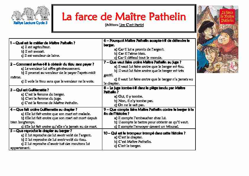 [PDF] La Farce du Maître Pierre Pathelin
