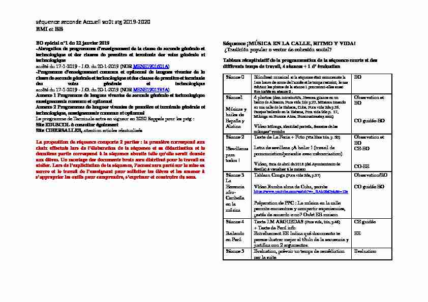 [PDF] séquence seconde Accueil août stg 2019-2020 BMI et BB - Espagnol
