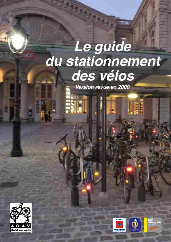 Le guide du stationnement des vélos - Droit au vélo