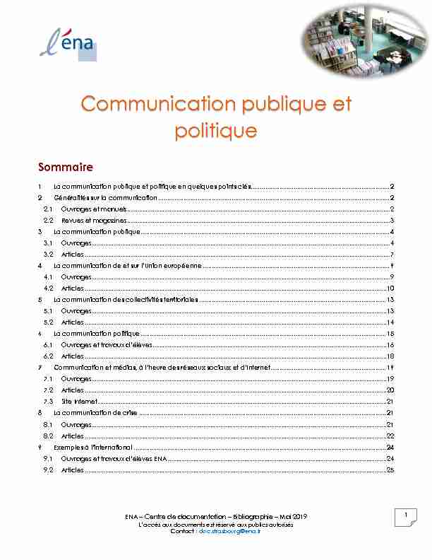 Communication publique et politique