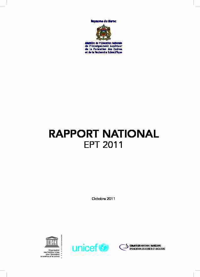 RAPPORT NATIONAL