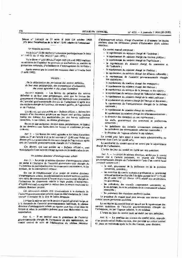 Décret pour lapplication de la loi n°12-90 relative à lurbanisme.pdf