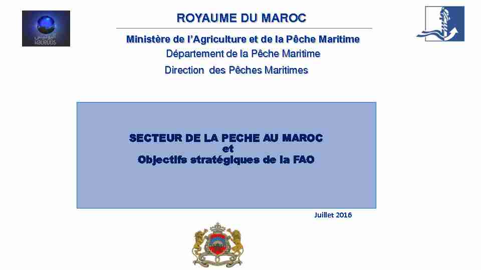 [PDF] Aperçu sur le secteur de la pêche au Maroc - comhafat