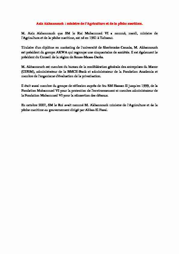 [PDF] Aziz Akhannouch - Marocma