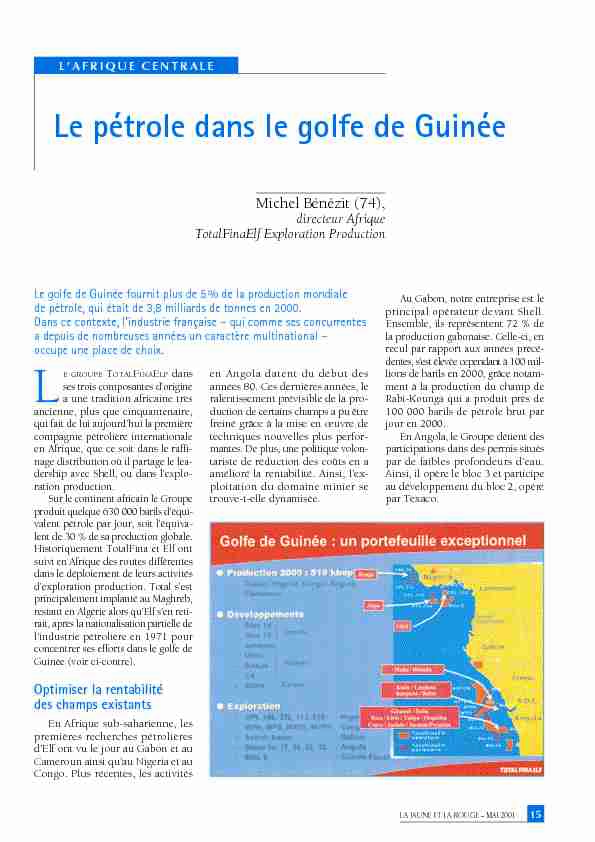Le pétrole dans le golfe de Guinée