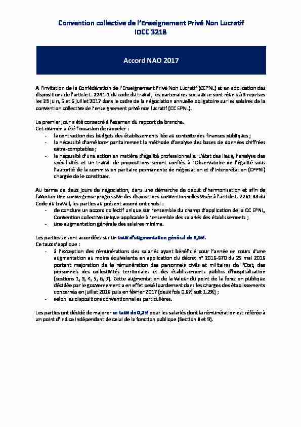 [PDF] Convention collective de lEnseignement Privé Non Lucratif IDCC