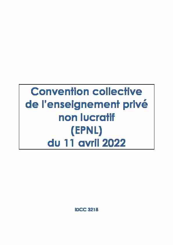 [PDF] Convention collective de lenseignement privé  - Synep CFE-CGC