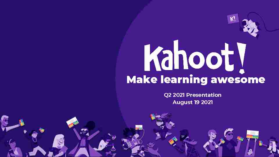 Kahoot! Company Presentation