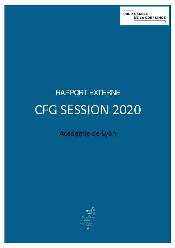 CFG SESSION 2020
