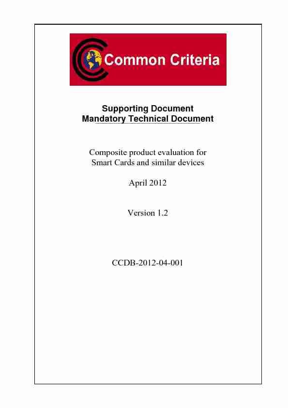 Supporting Document Mandatory Technical Document Composite