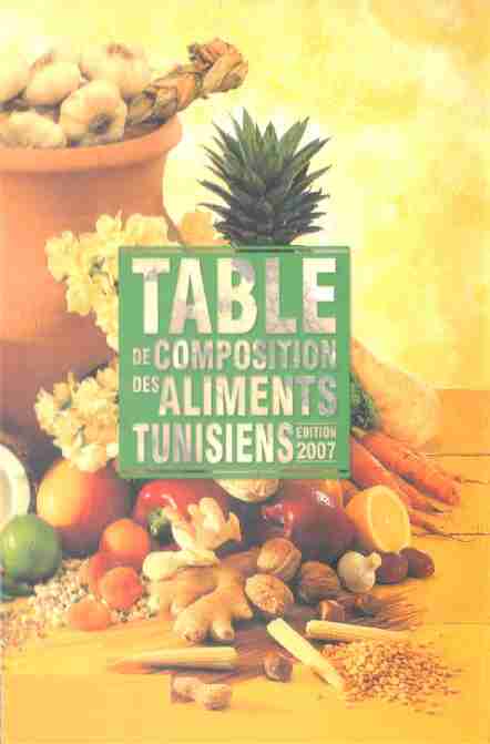 Table de composition des aliments tunisiens