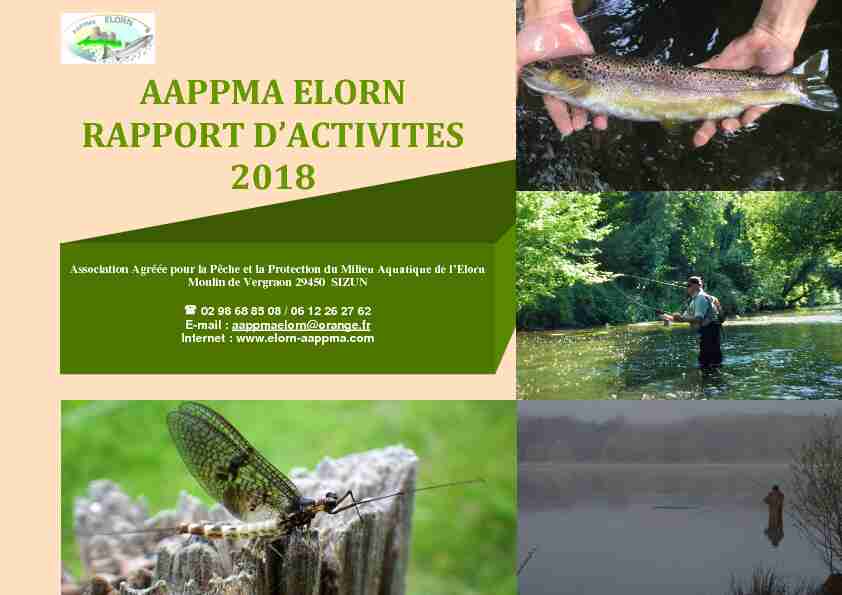 AAPPMA ELORN RAPPORT DACTIVITES 2018