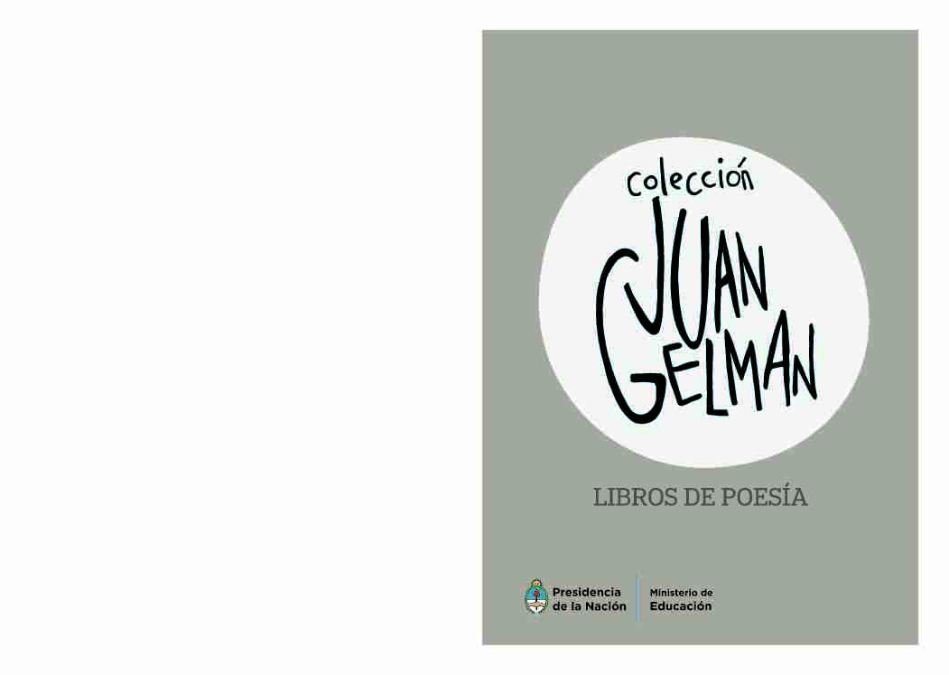 [PDF] Colección Juan Gelman : libros de poesía - Biblioteca Nacional de