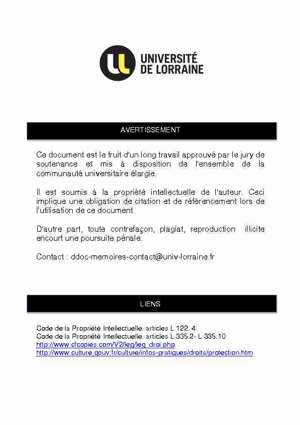 [PDF] Modèle mémoire Master - Université de Lorraine